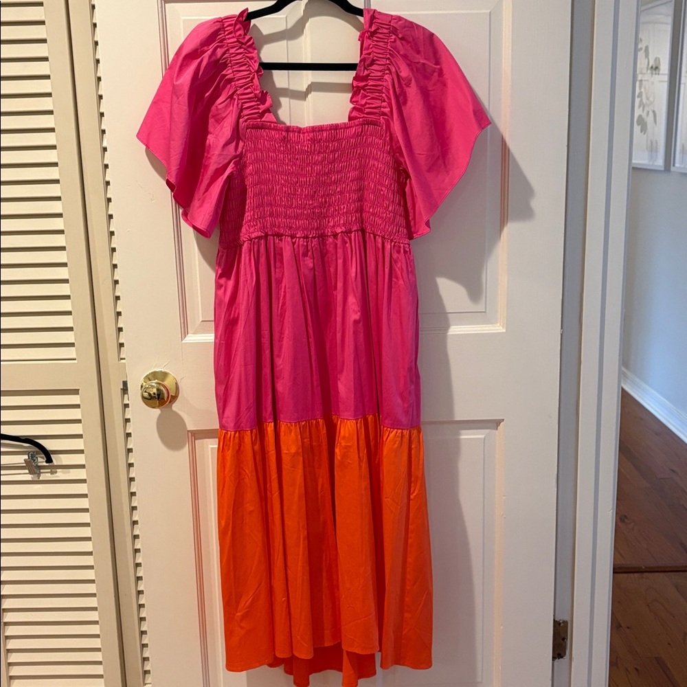 Crosby by Mollie Burch Haskell Smock Dress Size Large